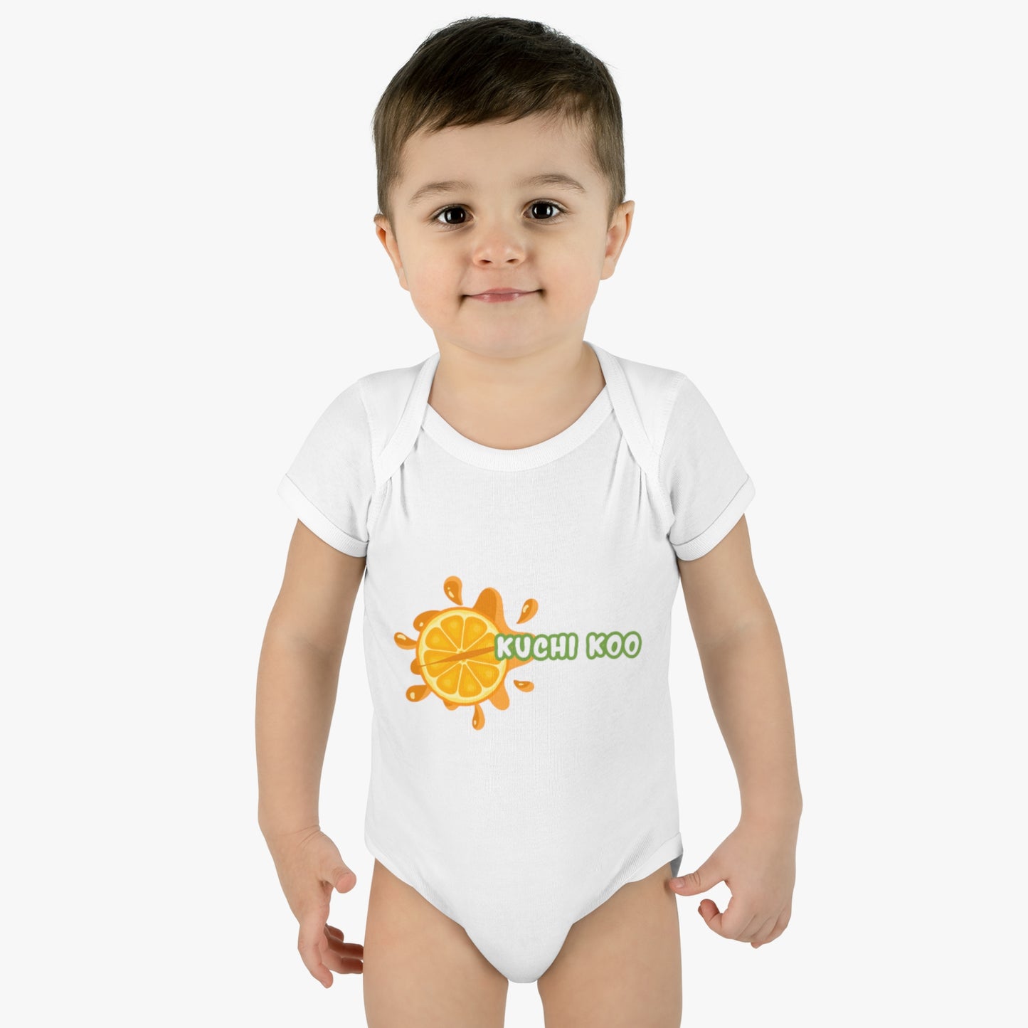 Kuchi Koo Citrus Infant Bodysuit - Cute Baby Rib Onesie