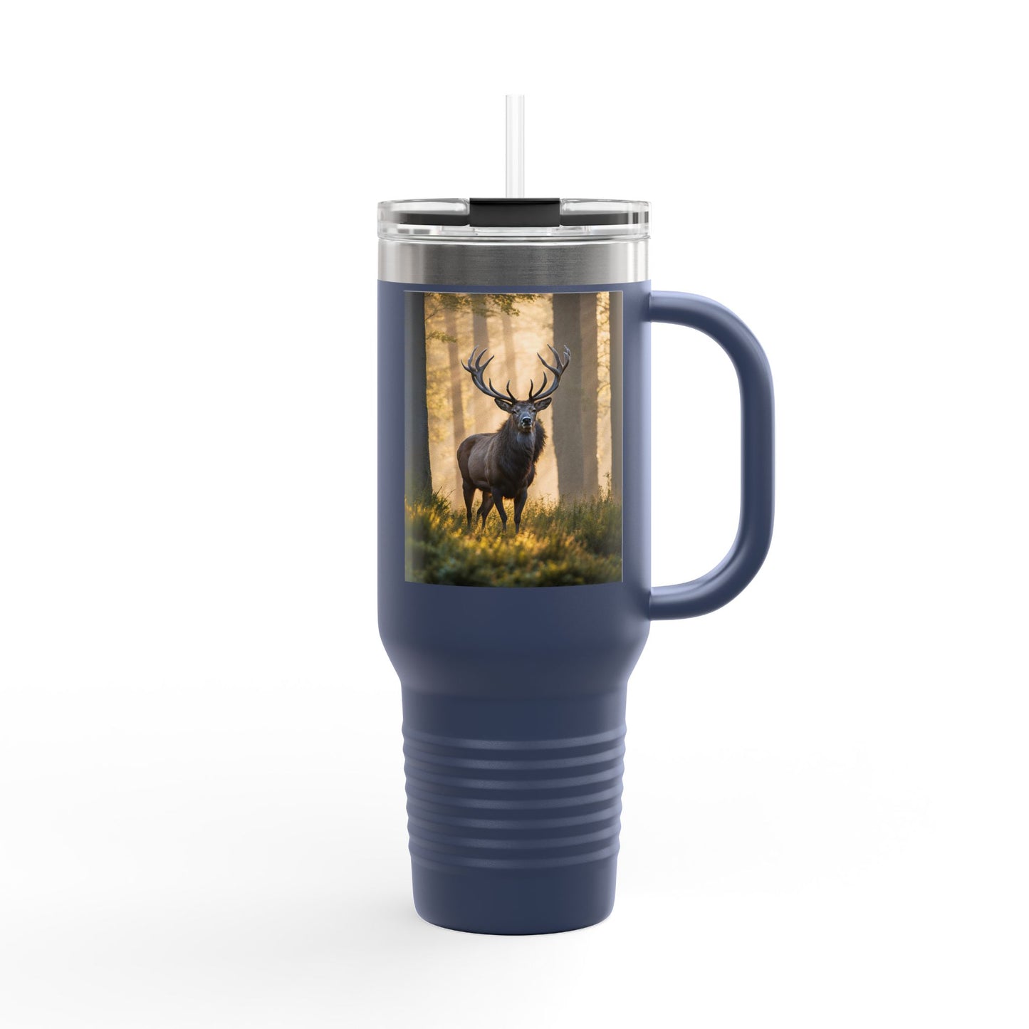 Wildlife Insulated Travel Mug - 40oz with Deer Design