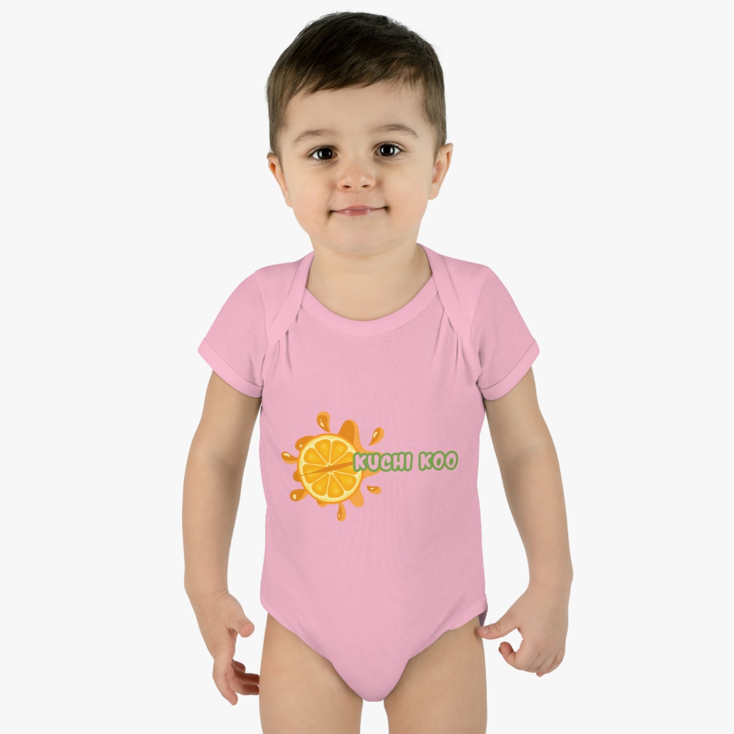 Kuchi Koo Citrus Infant Bodysuit - Cute Baby Rib Onesie