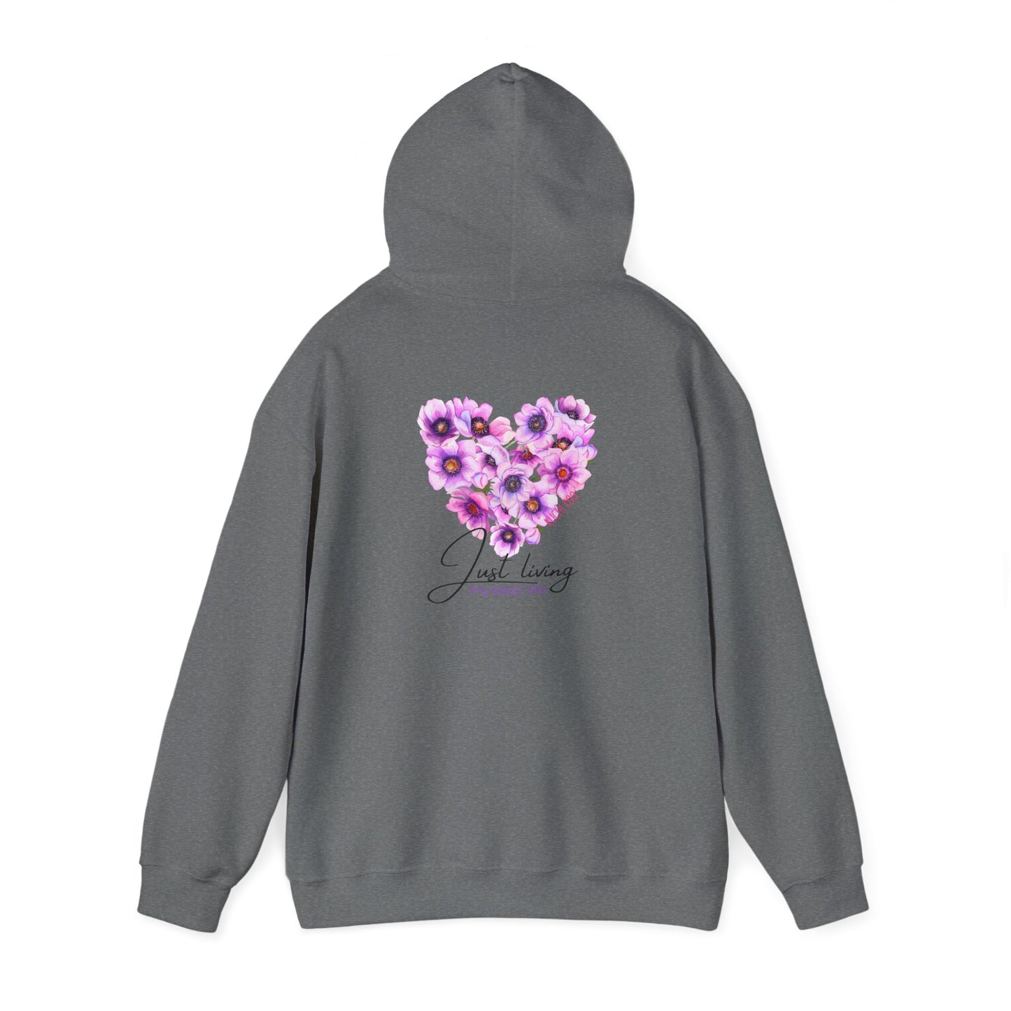 Floral Heart Unisex Hoodie - Cozy & Stylish Sweatshirt for Everyday Comfort