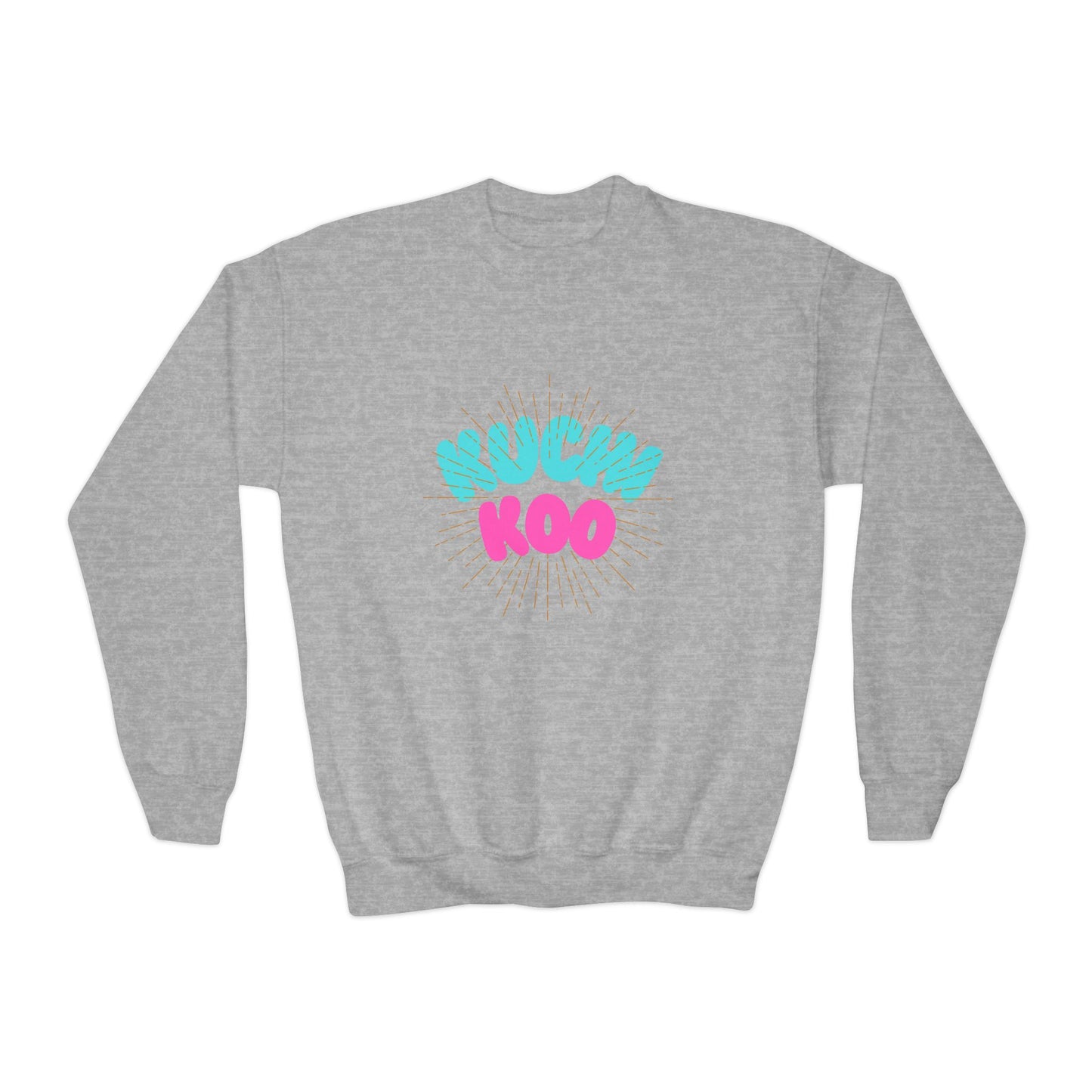 Youth Crewneck Sweatshirt - "Kucha Koo" Fun Graphic for Kids