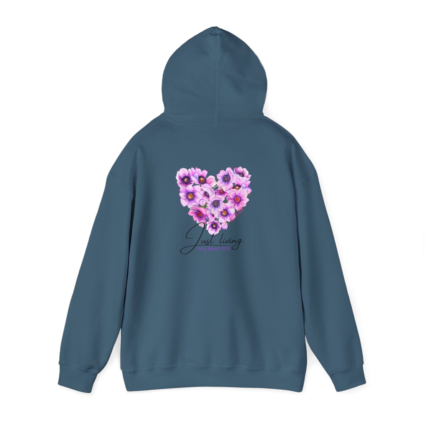 Floral Heart Unisex Hoodie - Cozy & Stylish Sweatshirt for Everyday Comfort