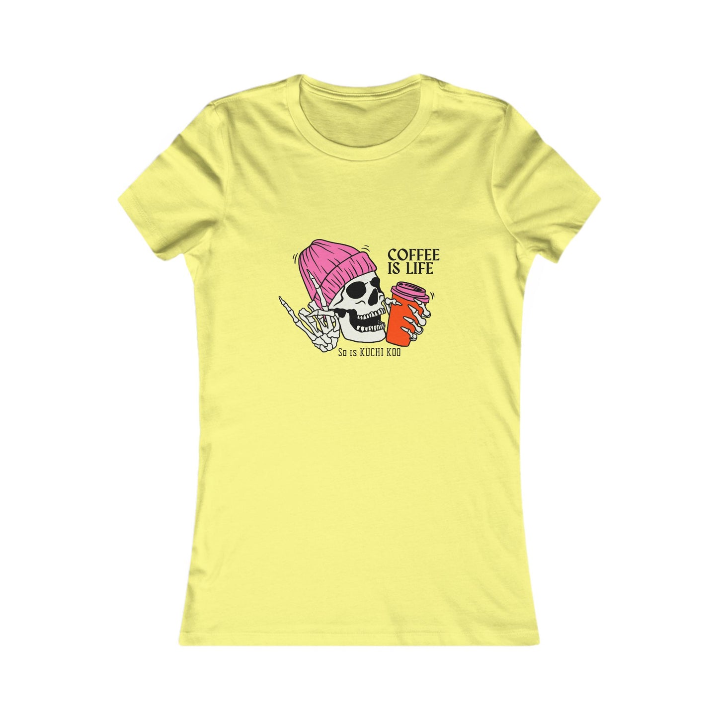 Coffee is Life Women's Tee - Funny Skull Graphic T-Shirt