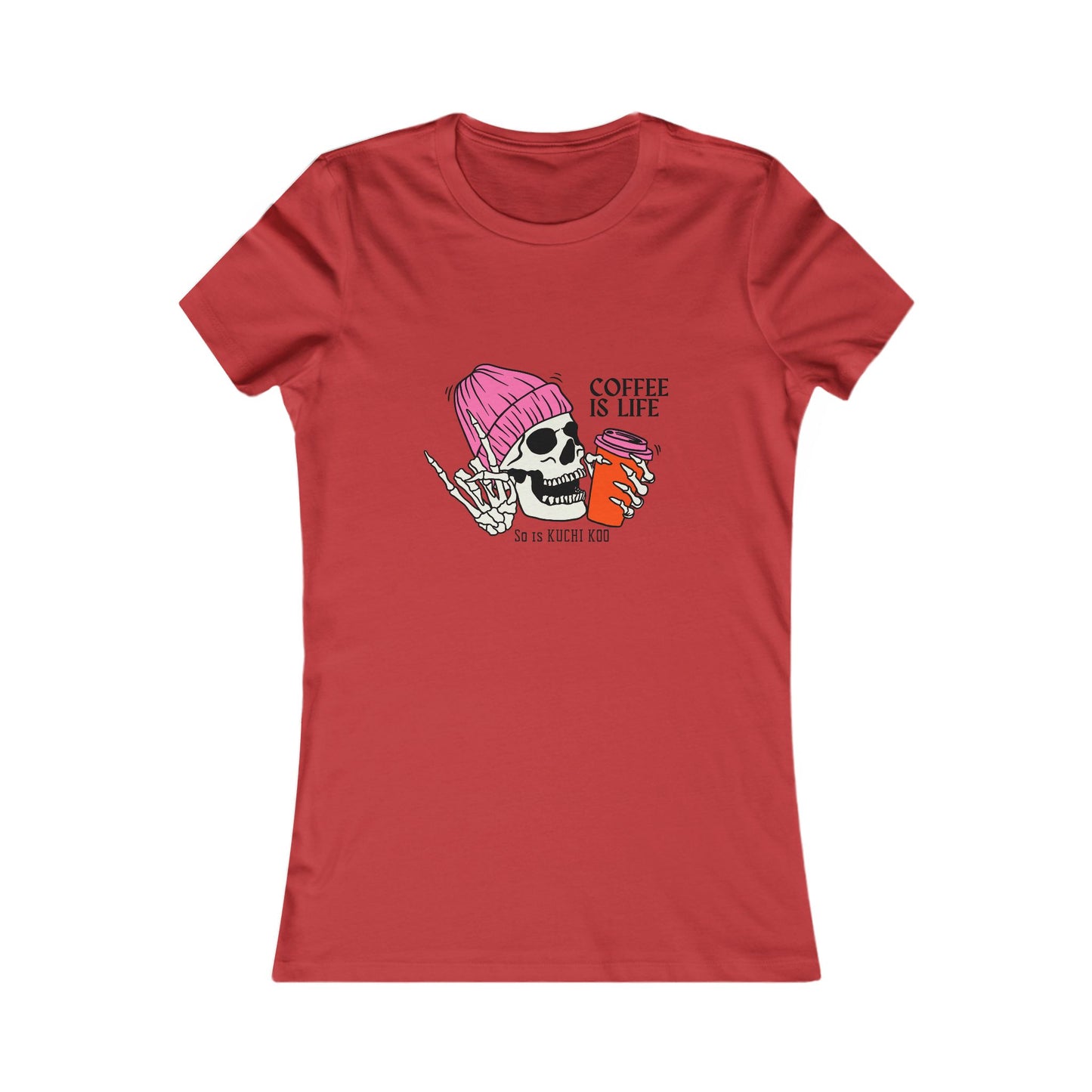Coffee is Life Women's Tee - Funny Skull Graphic T-Shirt