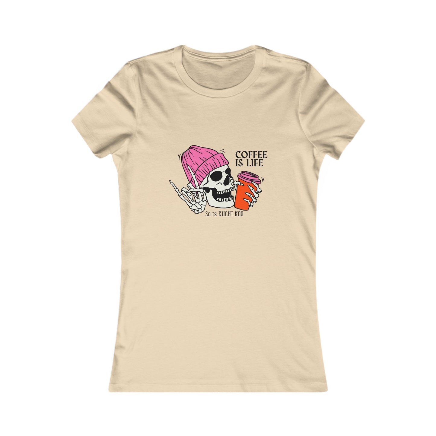 Coffee is Life Women's Tee - Funny Skull Graphic T-Shirt