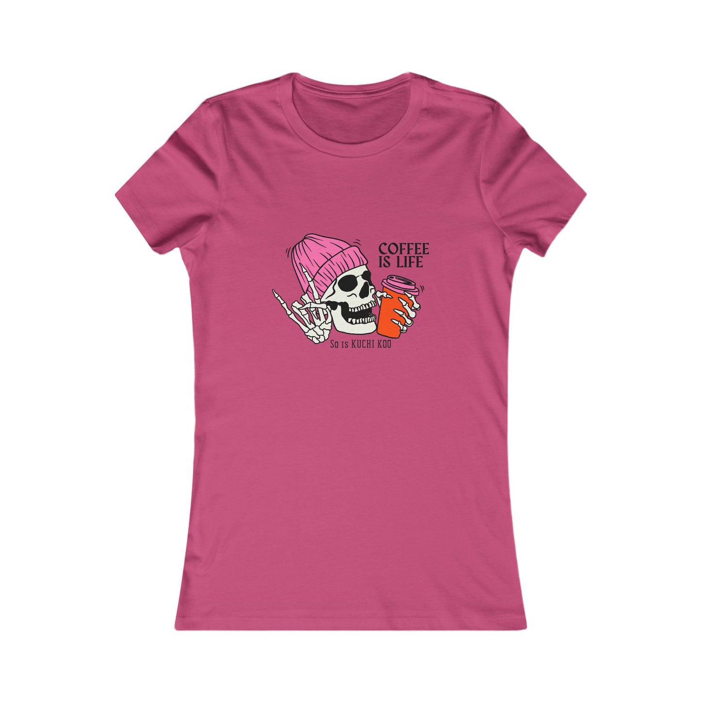 Coffee is Life Women's Tee - Funny Skull Graphic T-Shirt