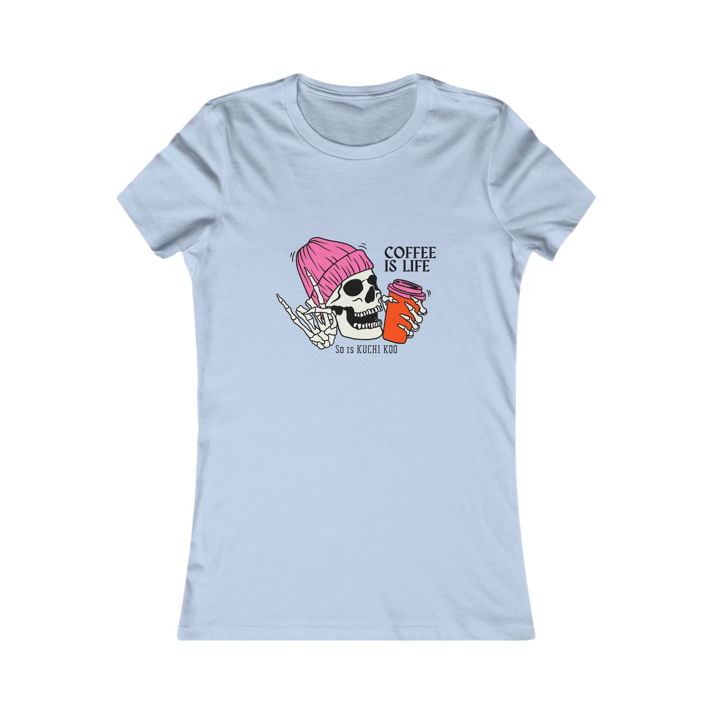 Coffee is Life Women's Tee - Funny Skull Graphic T-Shirt