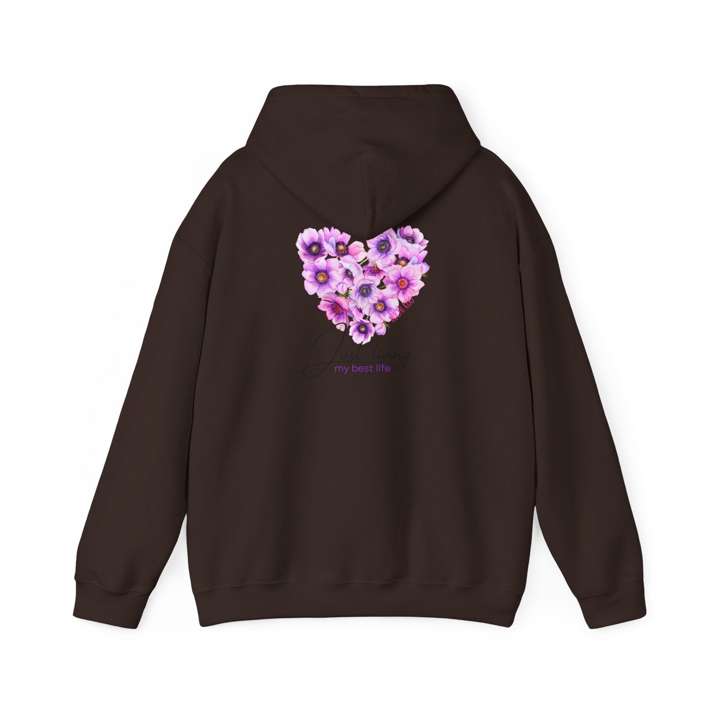 Floral Heart Unisex Hoodie - Cozy & Stylish Sweatshirt for Everyday Comfort