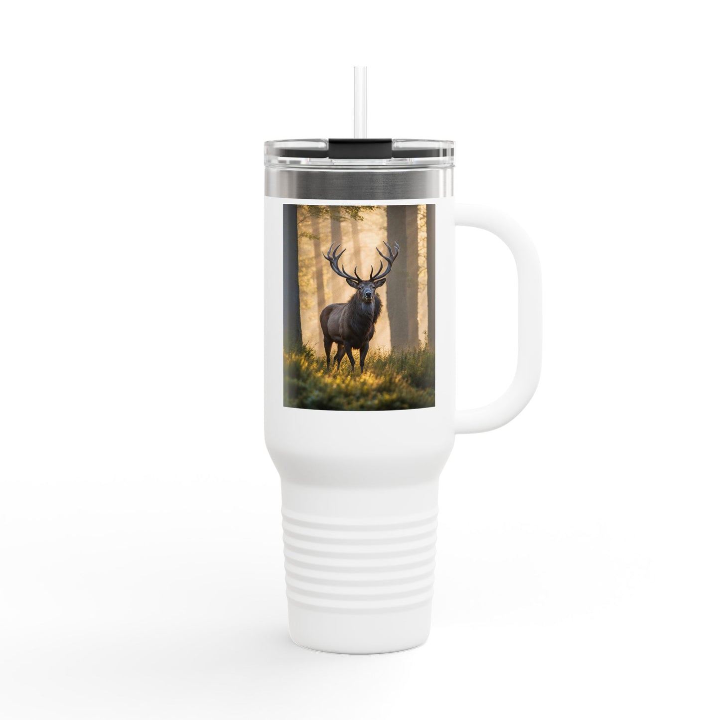 Wildlife Insulated Travel Mug - 40oz with Deer Design
