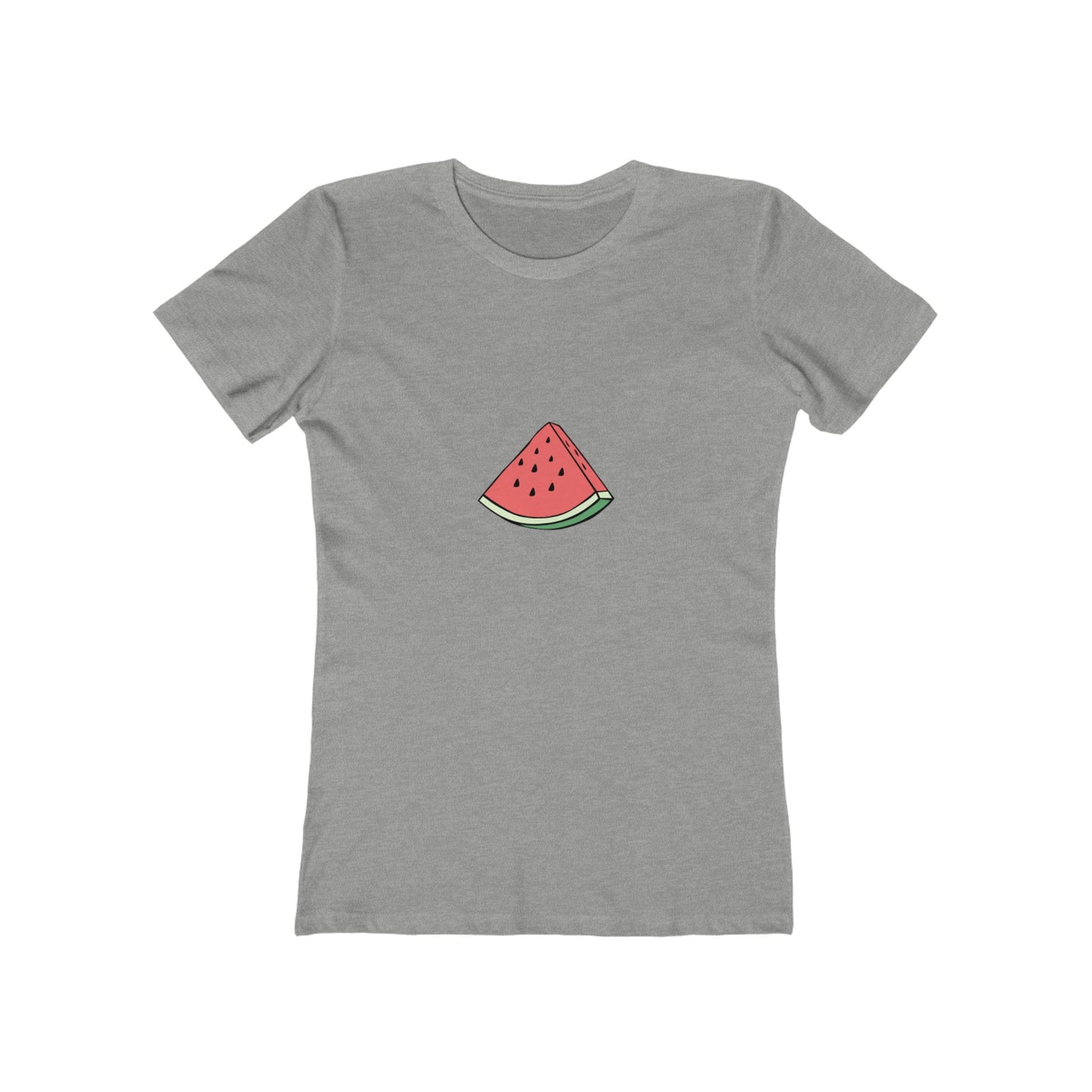 Watermelon Graphic Boyfriend Tee for Women - Casual Summer Style