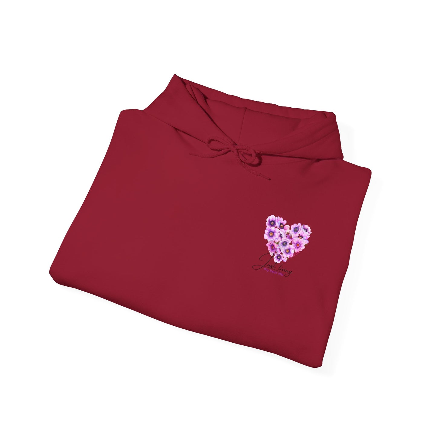 Floral Heart Unisex Hoodie - Cozy & Stylish Sweatshirt for Everyday Comfort