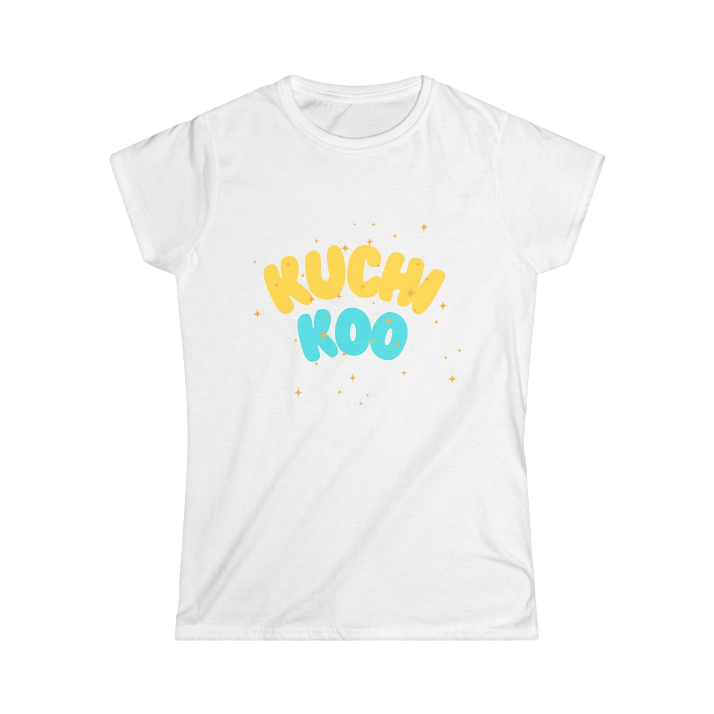 KUCHI KOO Women's Softstyle Tee - Playful Graphic T-Shirt for Everyday Wear