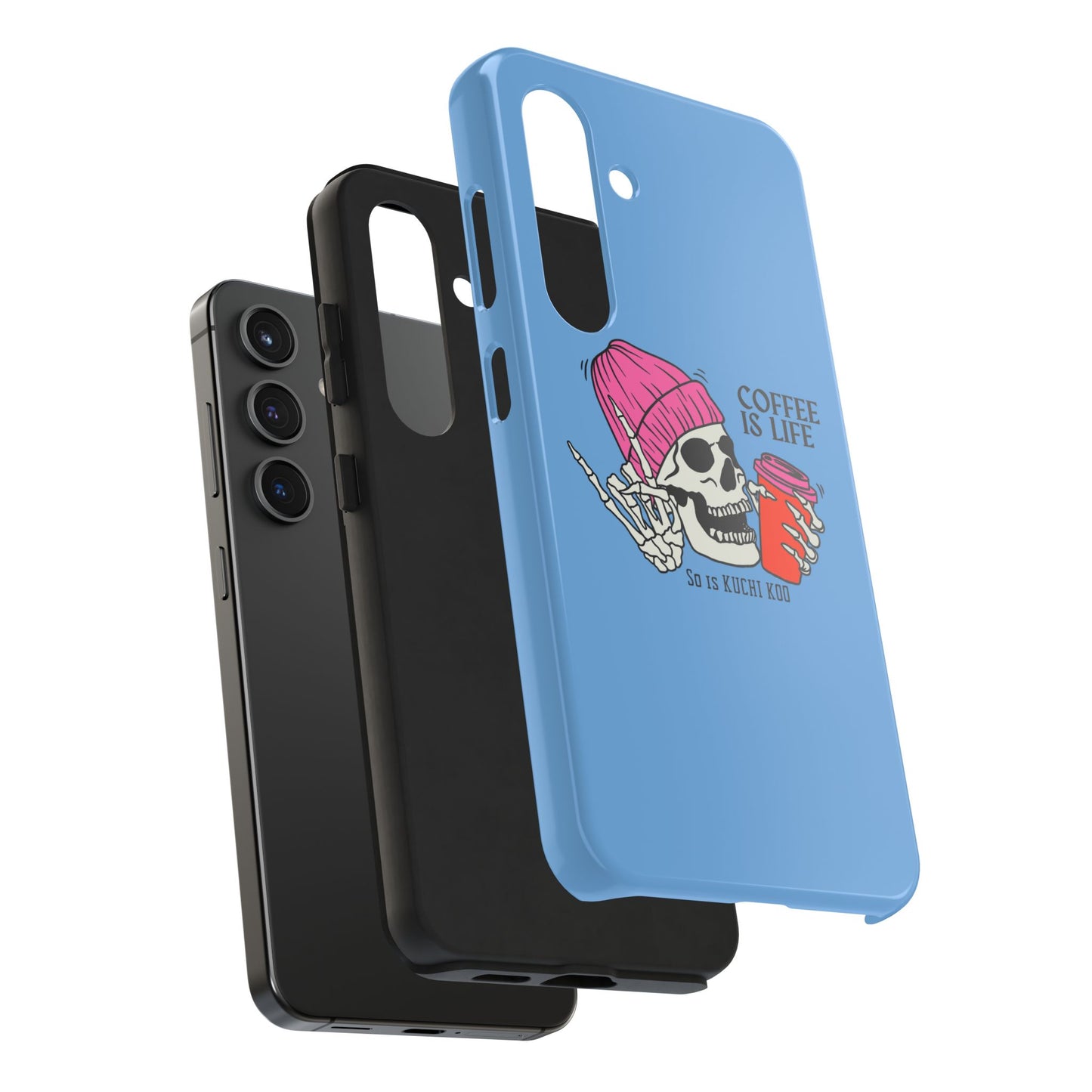 Coffee is Life Tough Phone Case - Skull Design for Coffee Lovers