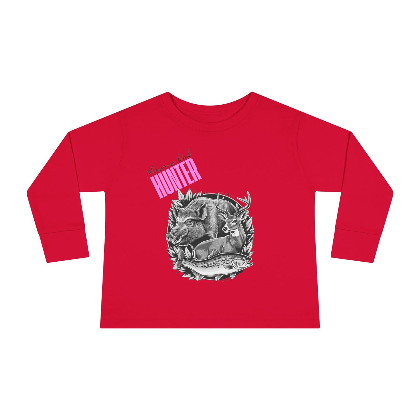 Toddler Long Sleeve Tee - Mini Hunter Graphic T-Shirt