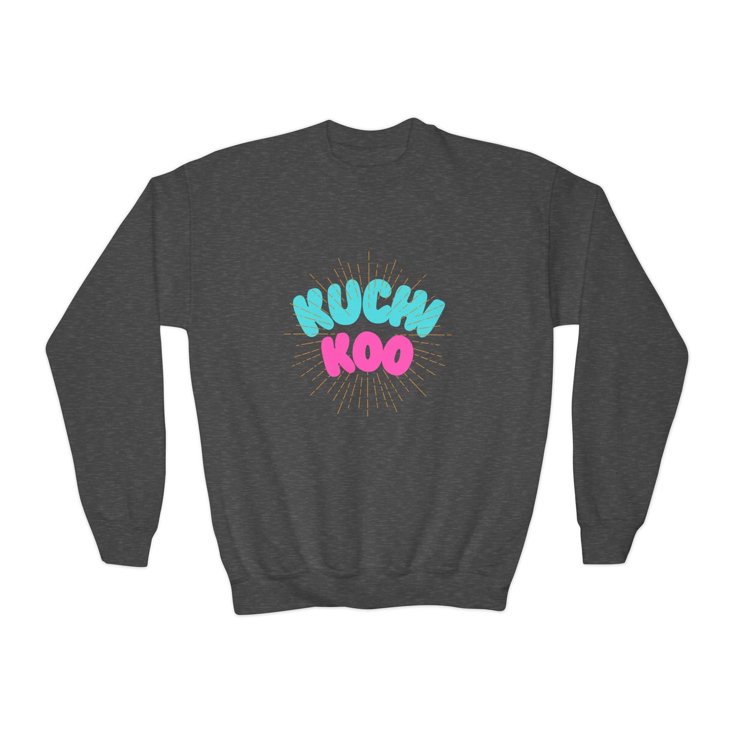 Youth Crewneck Sweatshirt - "Kucha Koo" Fun Graphic for Kids