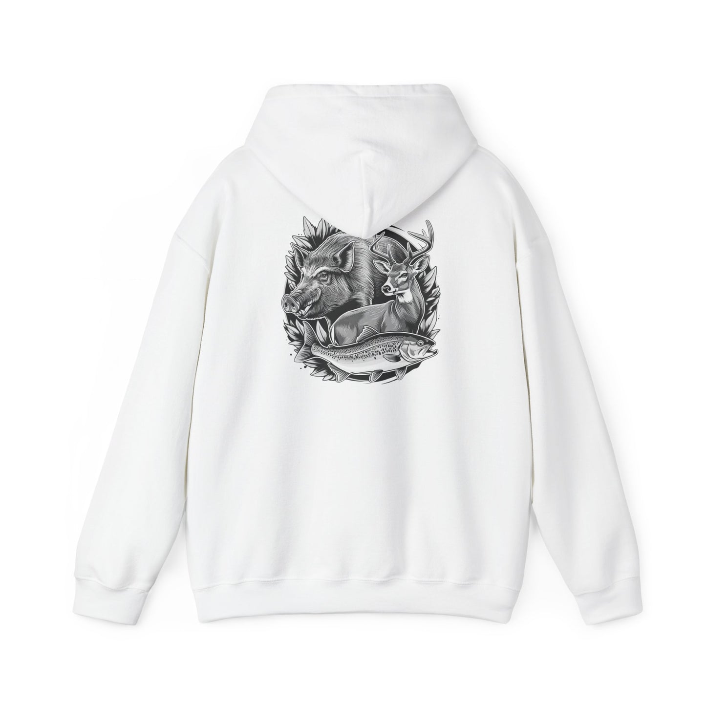 Kuchis Koo Wildlife Graphic Unisex Hoodie - Cozy, Artistic, Perfect for Outdoor Lovers
