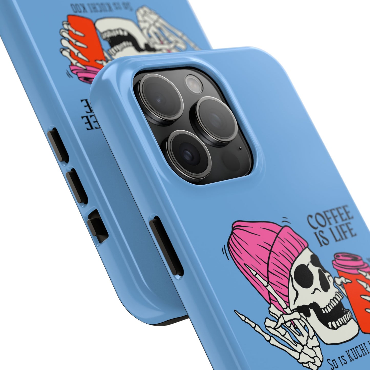 Coffee is Life Tough Phone Case - Skull Design for Coffee Lovers
