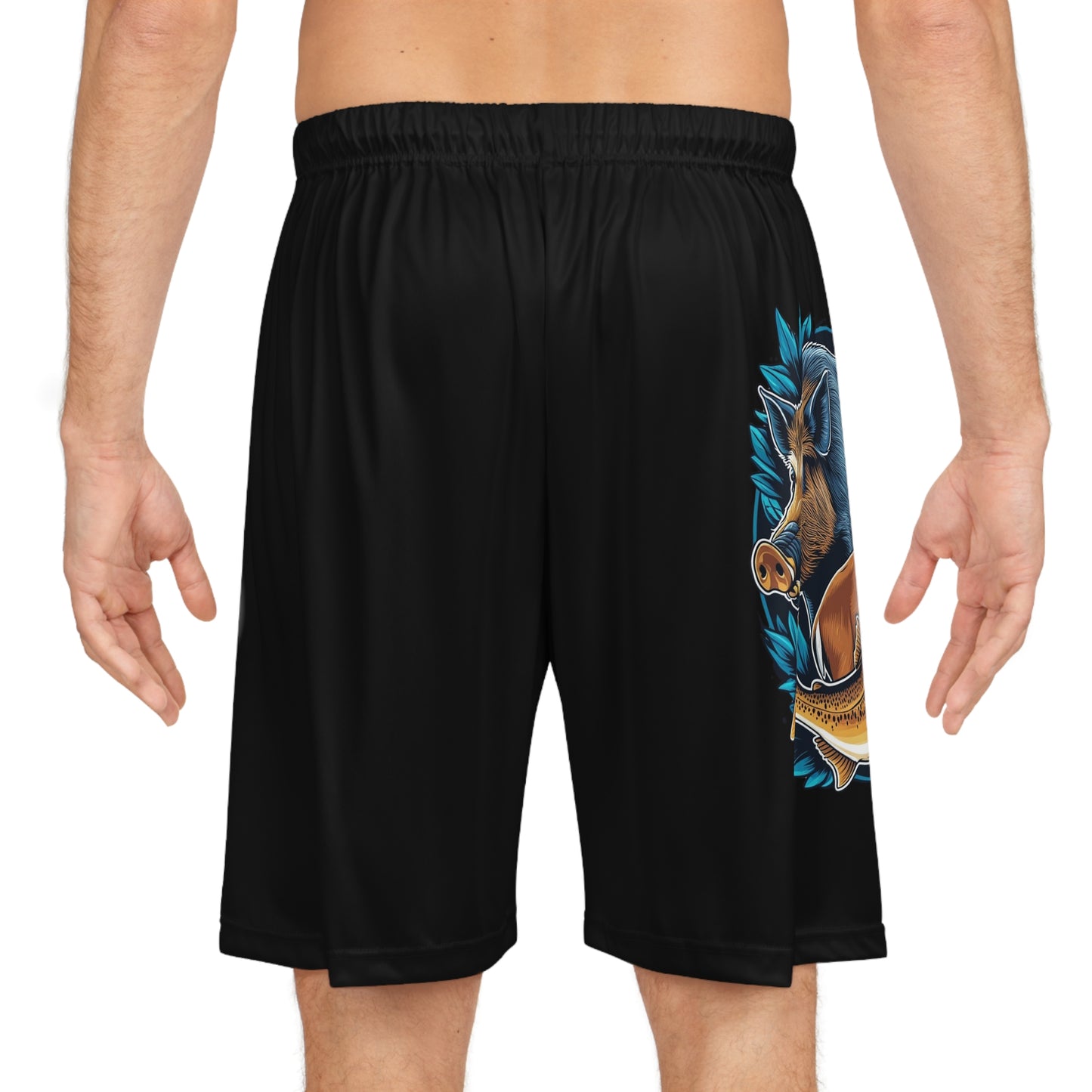 Hunting basketball Shorts - Deer & Boar Design