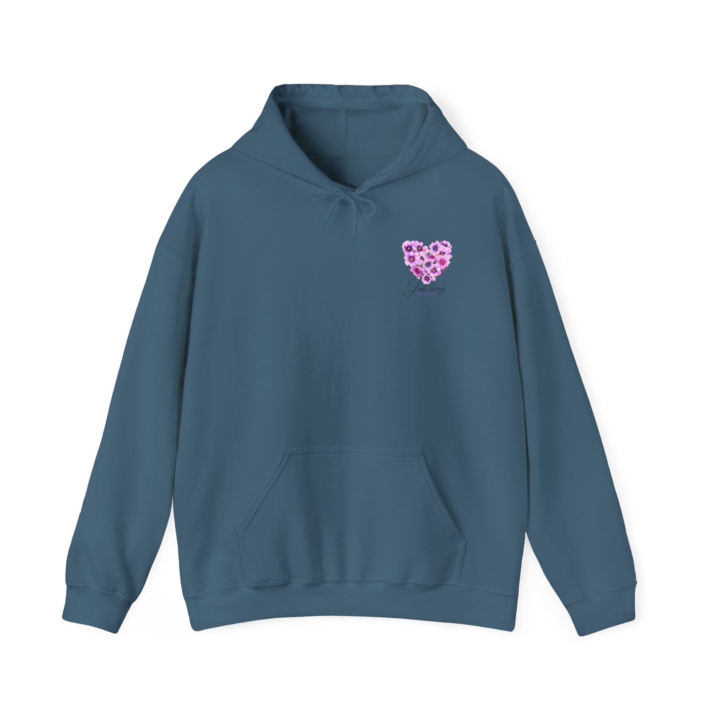 Floral Heart Unisex Hoodie - Cozy & Stylish Sweatshirt for Everyday Comfort