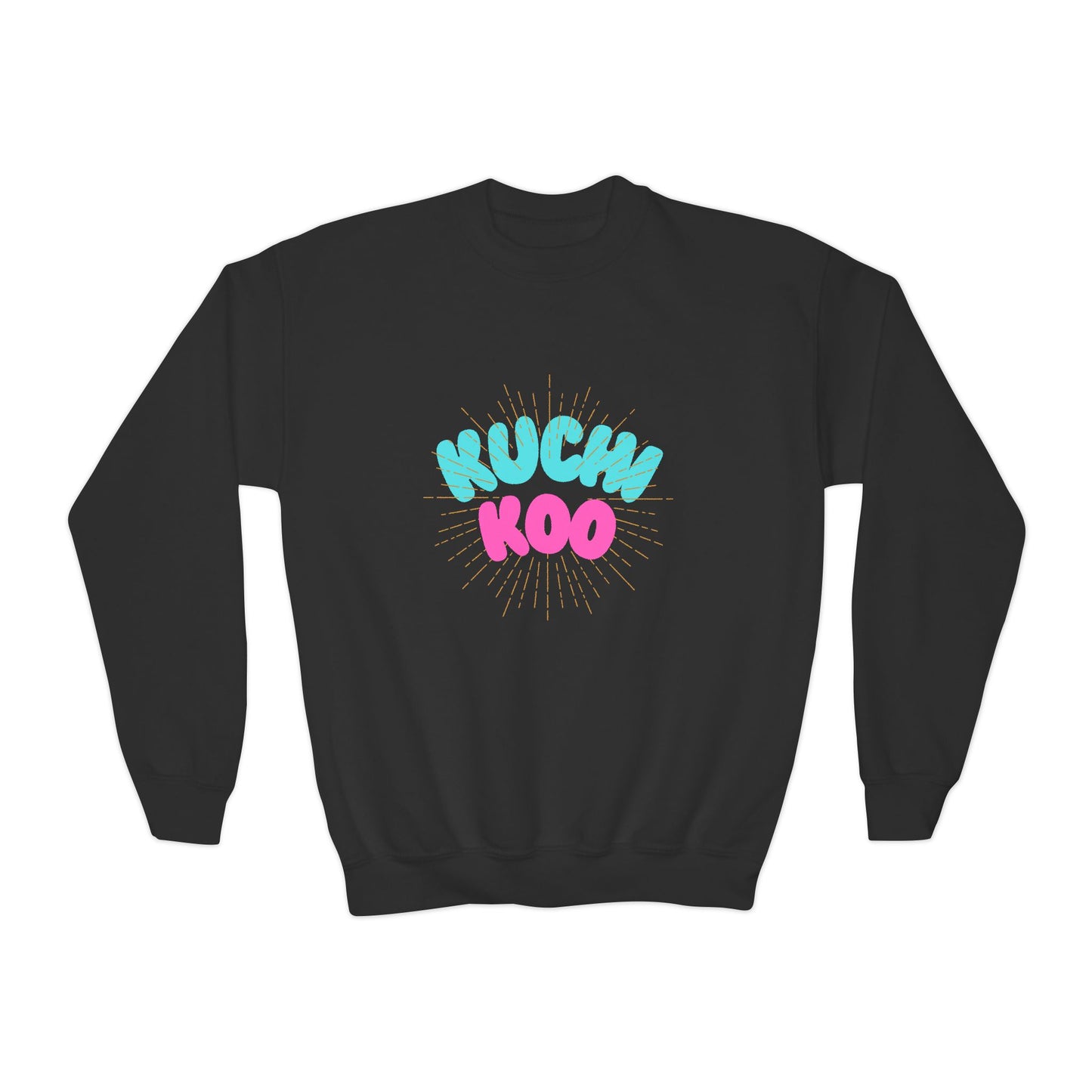 Youth Crewneck Sweatshirt - "Kucha Koo" Fun Graphic for Kids