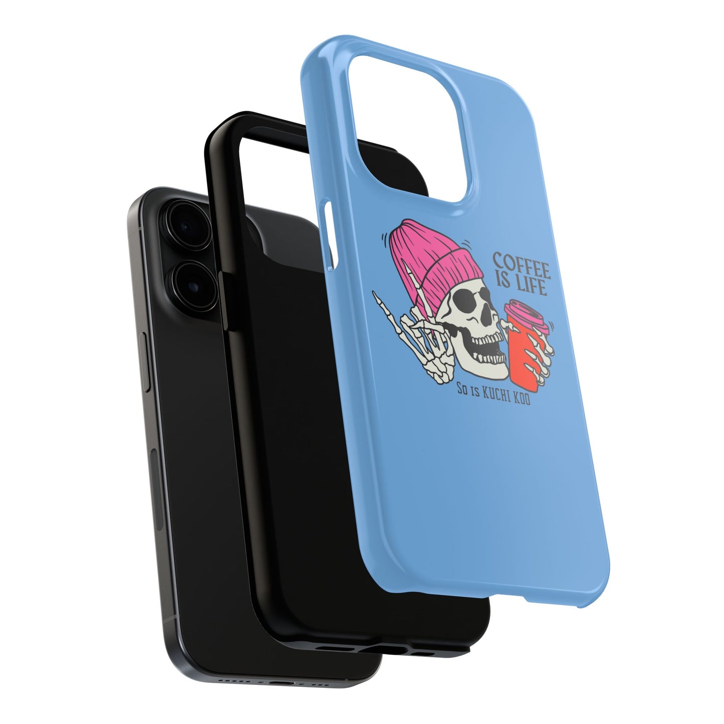 Coffee is Life Tough Phone Case - Skull Design for Coffee Lovers