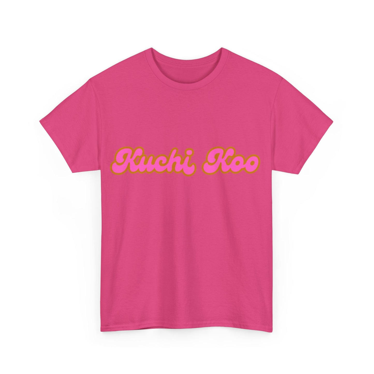Retro 'Kuchi Koo' Unisex Heavy Cotton Tee - Fun and Trendy T-Shirt for Everyday Wear