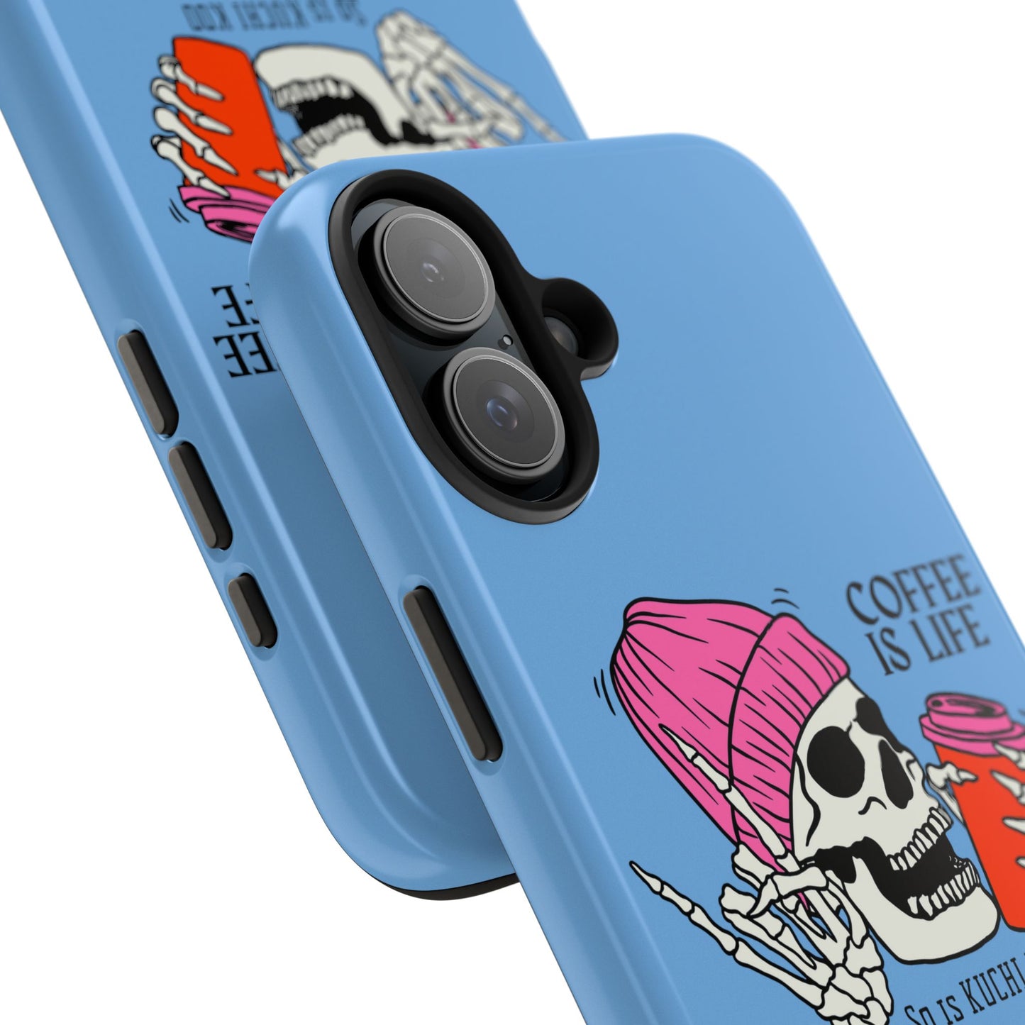 Coffee is Life Tough Phone Case - Skull Design for Coffee Lovers