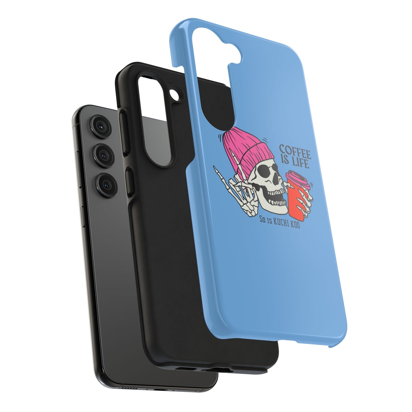 Coffee is Life Tough Phone Case - Skull Design for Coffee Lovers