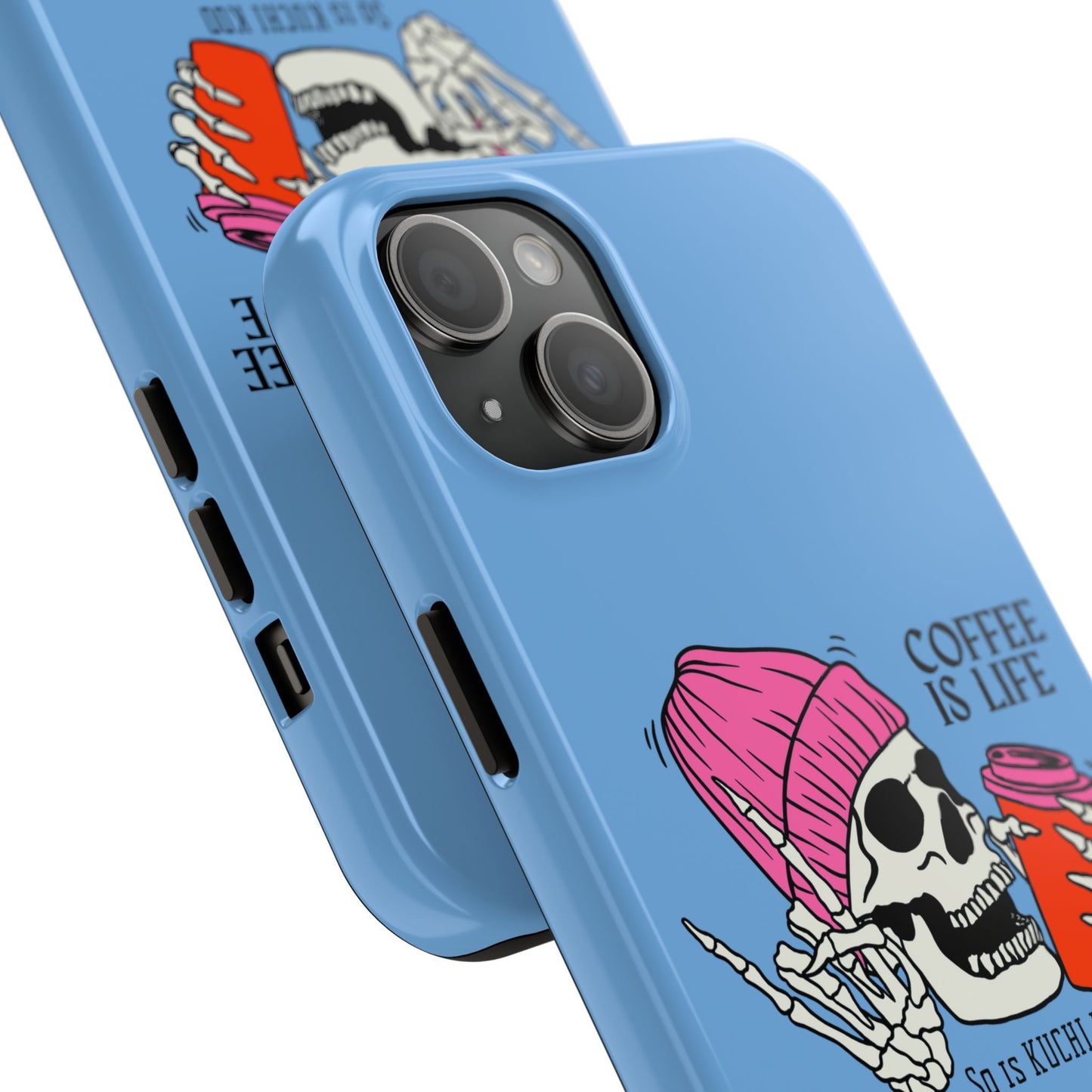 Coffee is Life Tough Phone Case - Skull Design for Coffee Lovers