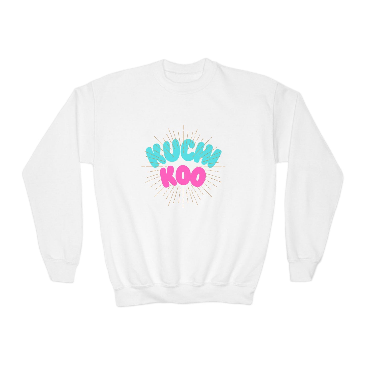 Youth Crewneck Sweatshirt - "Kucha Koo" Fun Graphic for Kids