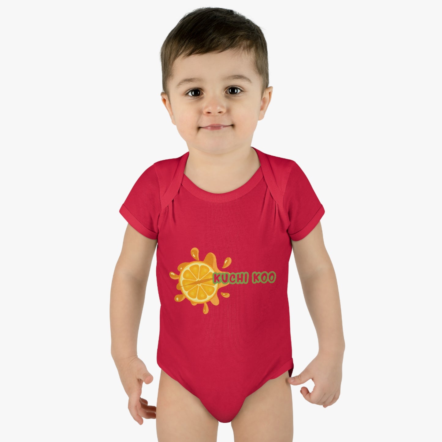 Kuchi Koo Citrus Infant Bodysuit - Cute Baby Rib Onesie