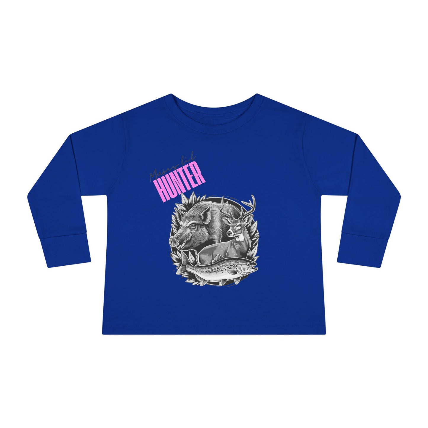 Toddler Long Sleeve Tee - Mini Hunter Graphic T-Shirt