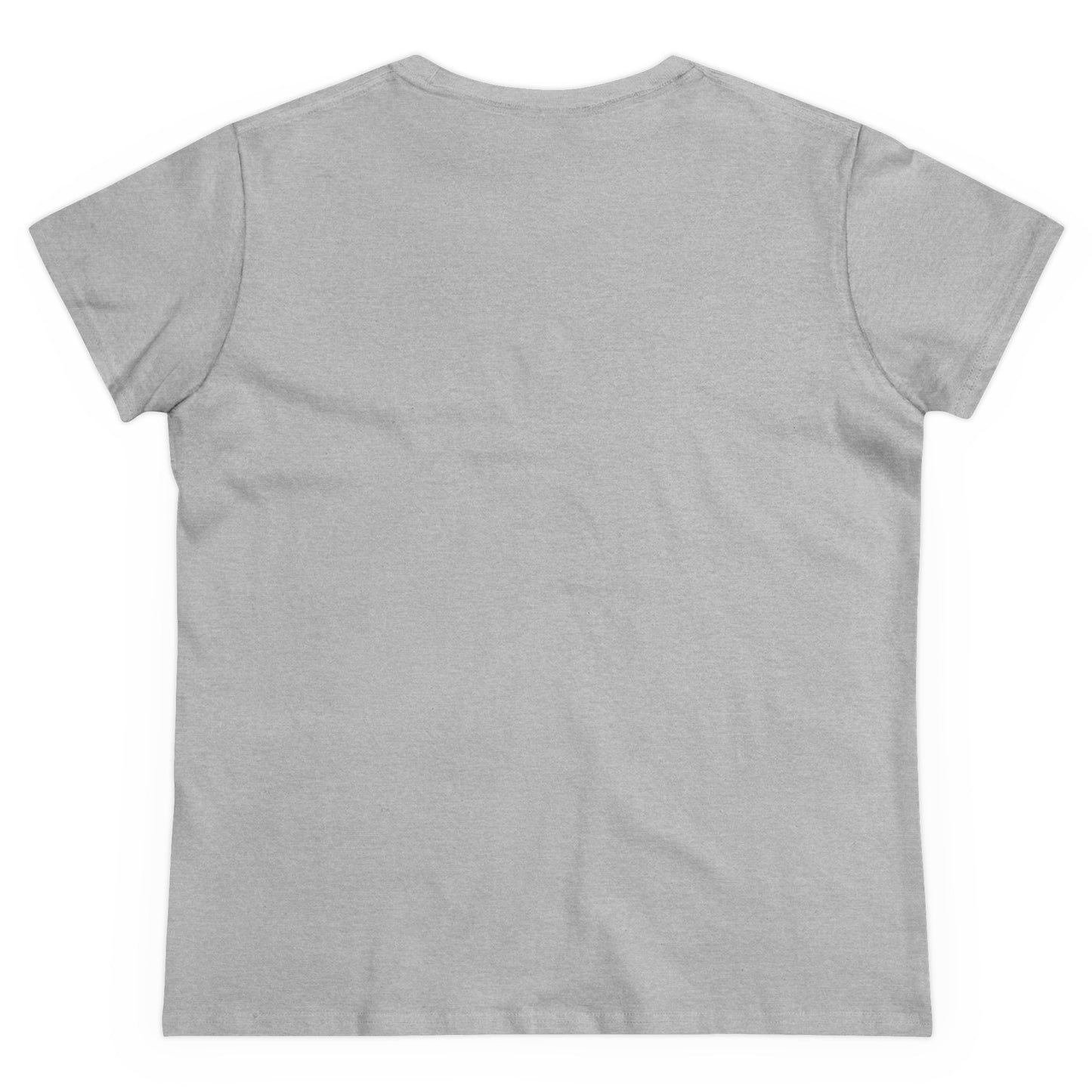 Floral Monogram Women's Midweight Cotton Tee - Casual, Stylish Apparel for Everyday Wear