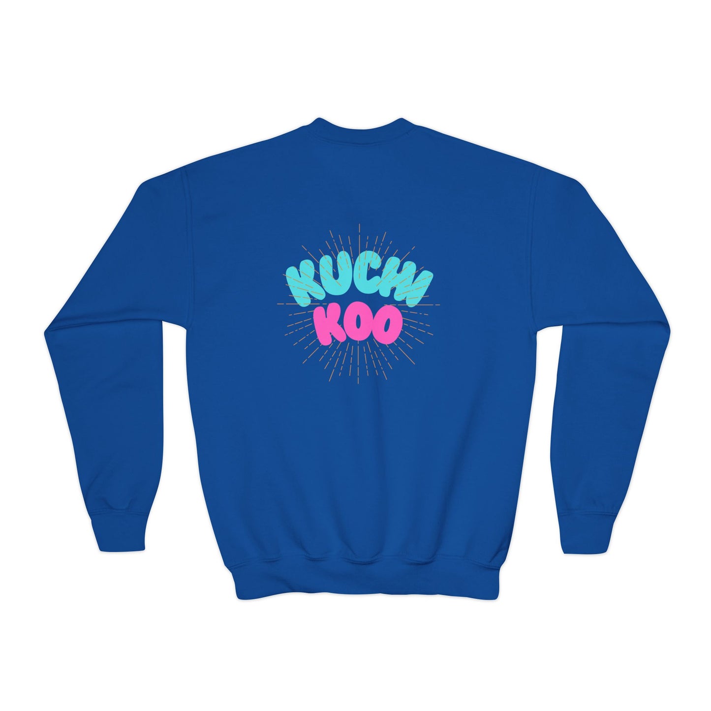 Youth Crewneck Sweatshirt - "Kucha Koo" Fun Graphic for Kids
