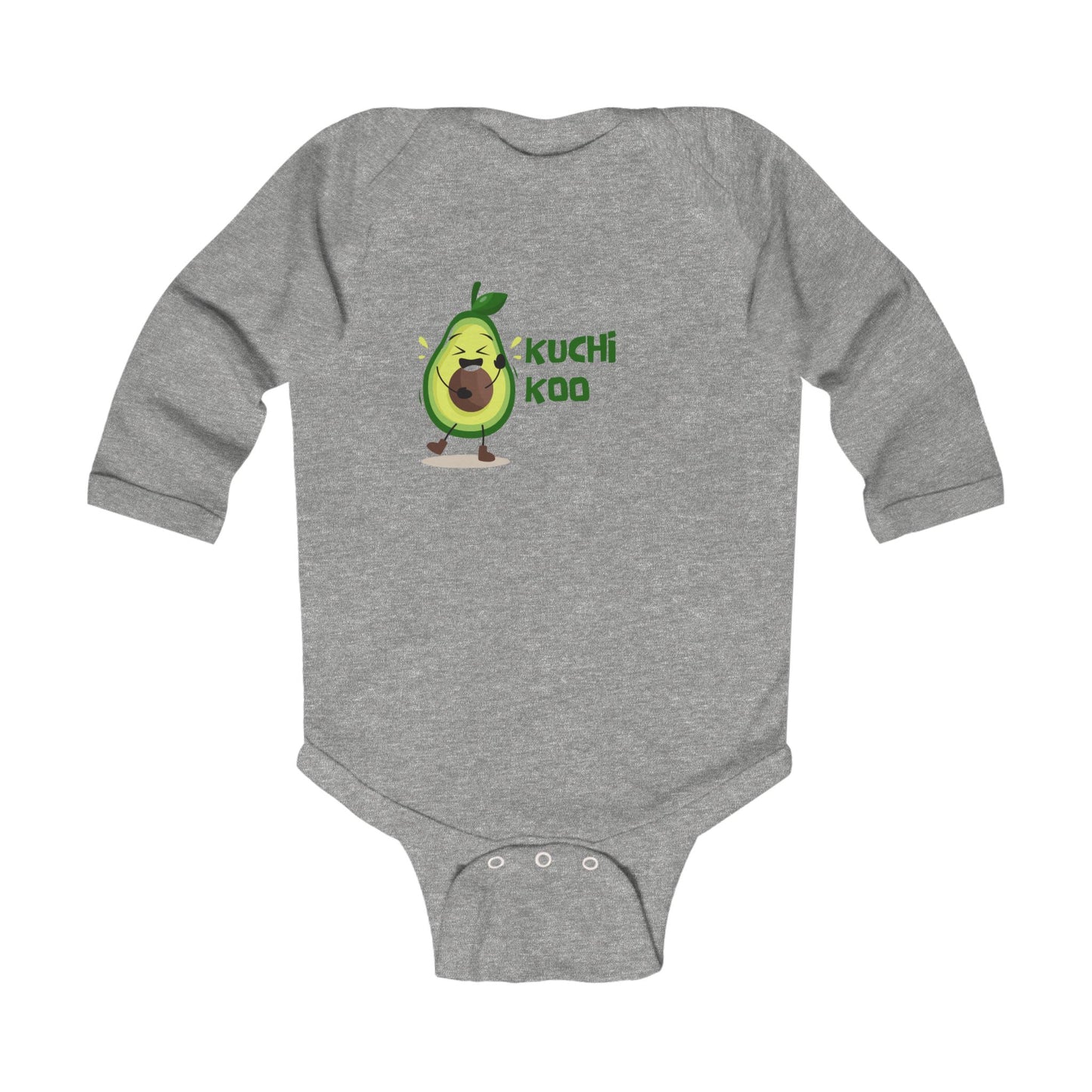 Playful Avocado Infant Long Sleeve Bodysuit - Kuchi Koo Design