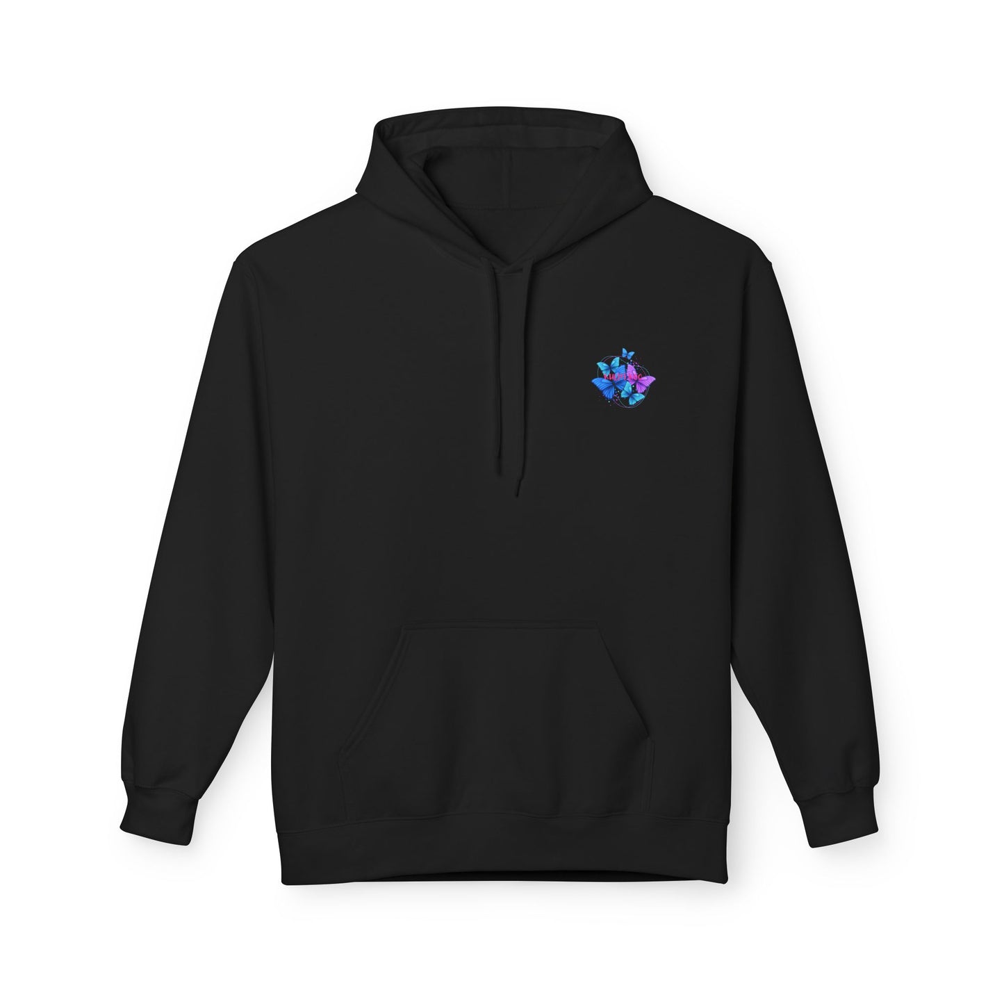 Butterfly Dreams Hoodie – Softstyle Fleece, Colorful & Vibrant Design