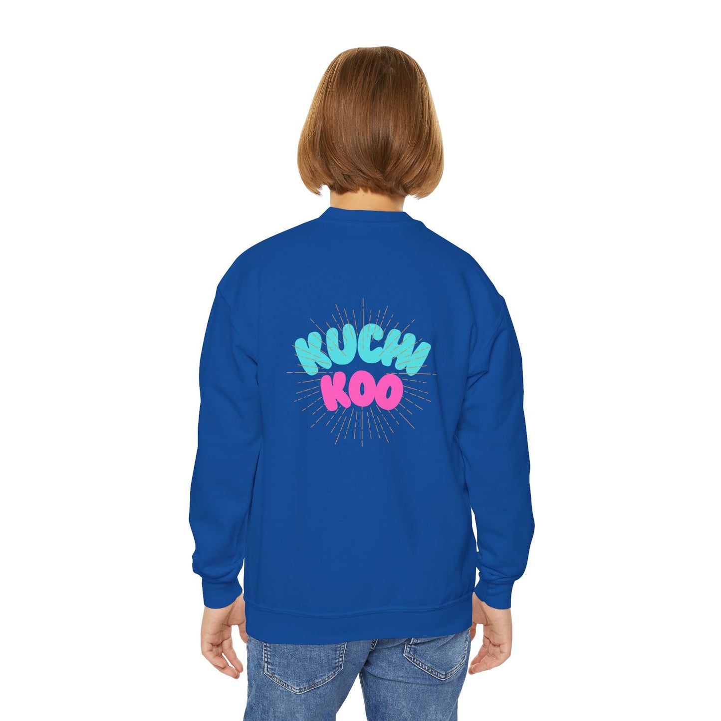 Youth Crewneck Sweatshirt - "Kucha Koo" Fun Graphic for Kids