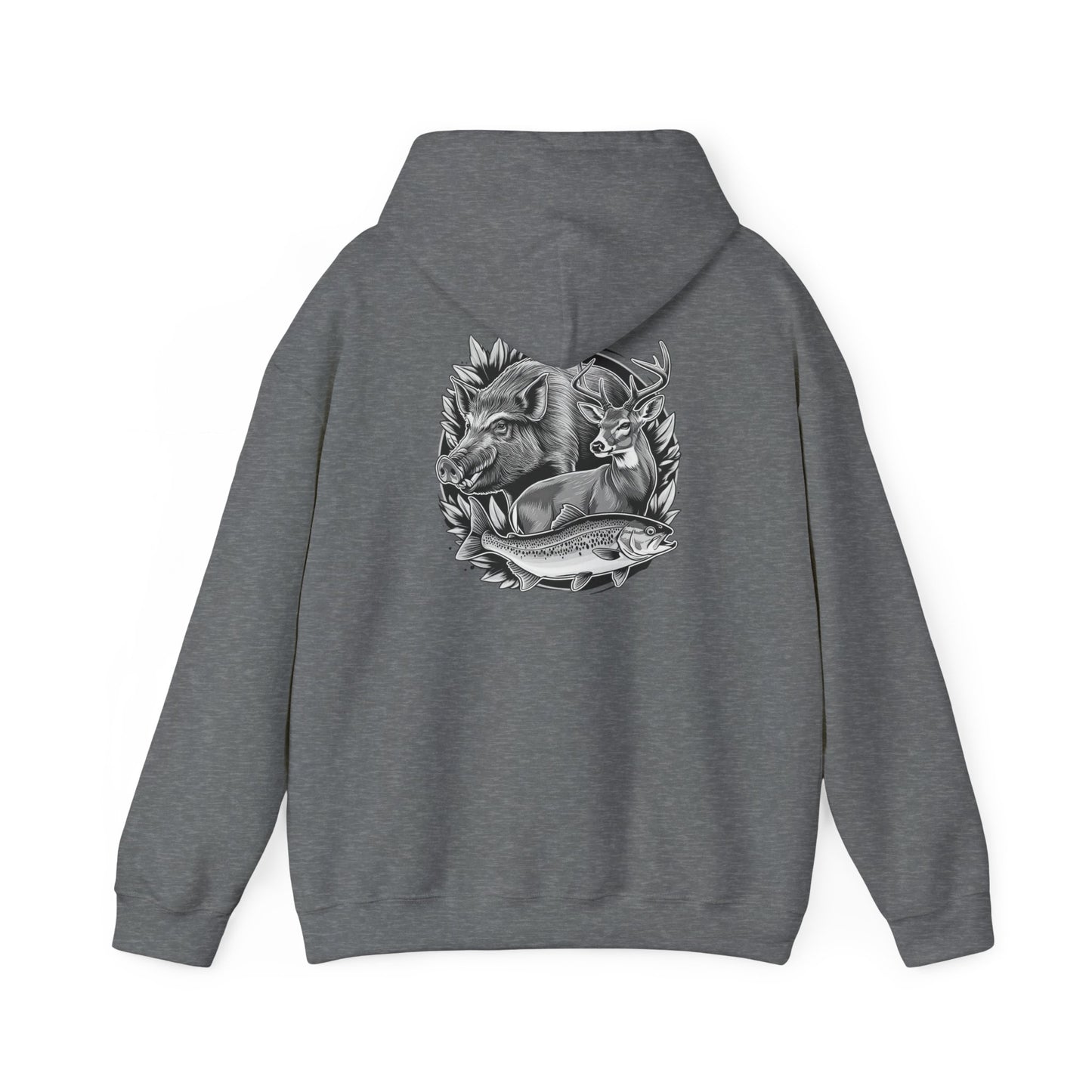Kuchis Koo Wildlife Graphic Unisex Hoodie - Cozy, Artistic, Perfect for Outdoor Lovers
