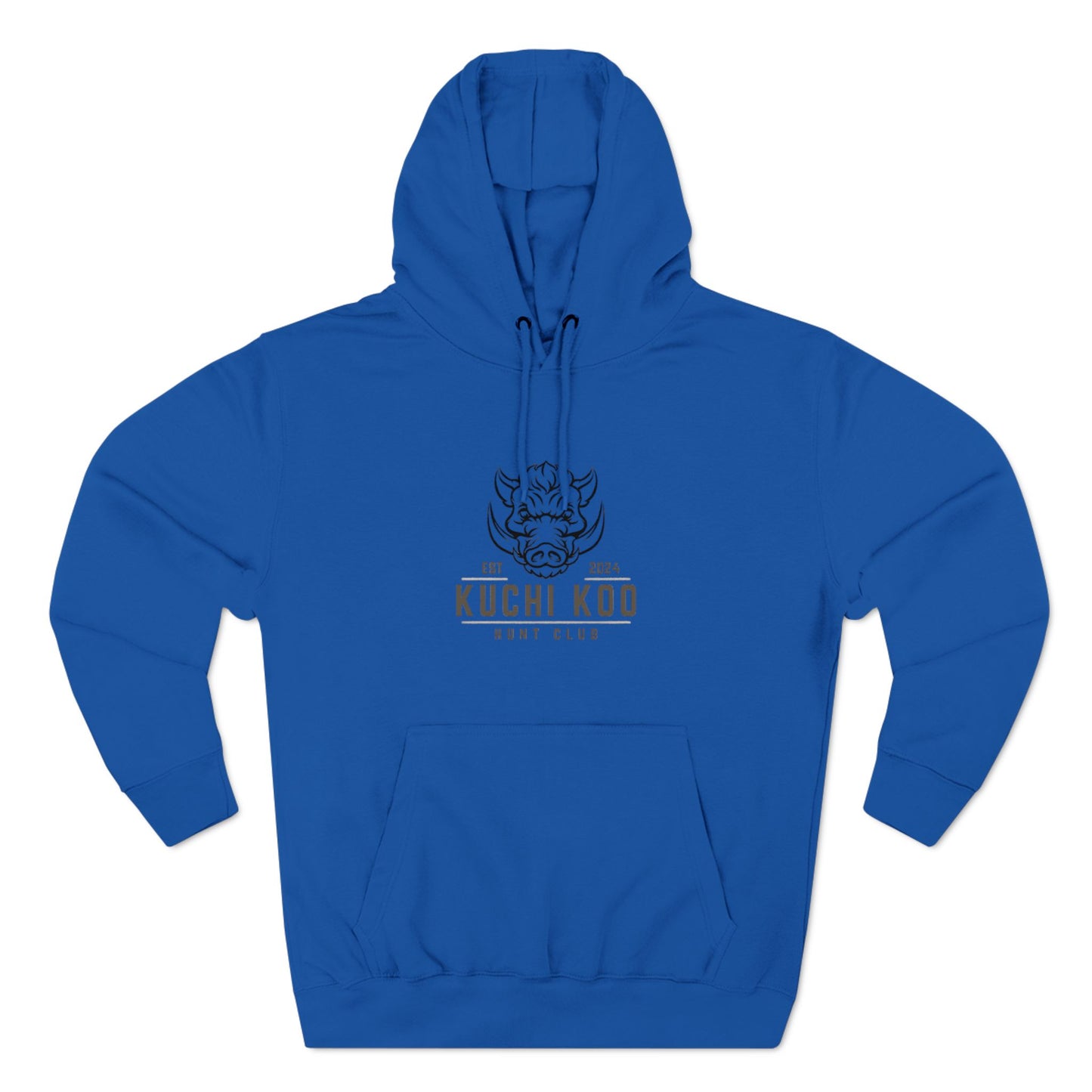 Kuchi Koo Hunt Club Fleece Hoodie - Stylish & Cozy Black Sweatshirt