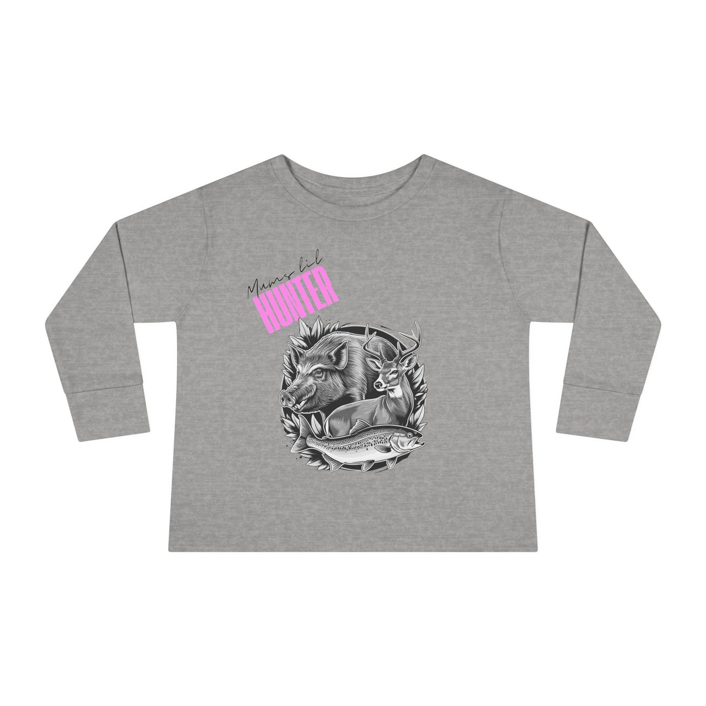 Toddler Long Sleeve Tee - Mini Hunter Graphic T-Shirt