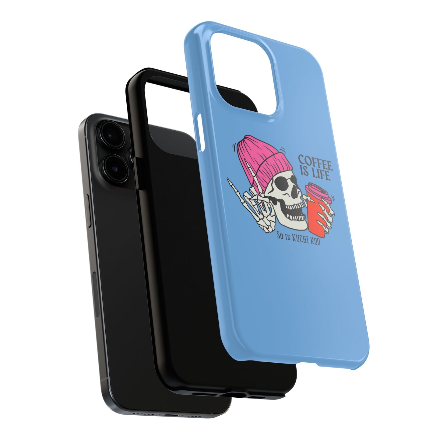 Coffee is Life Tough Phone Case - Skull Design for Coffee Lovers