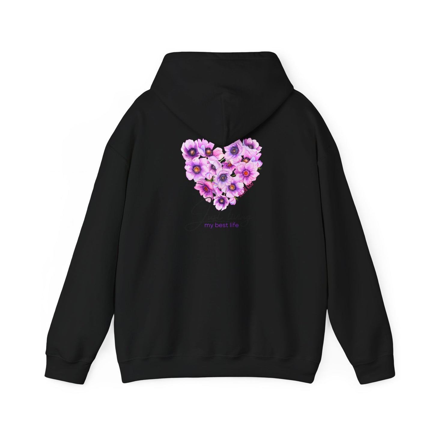 Floral Heart Unisex Hoodie - Cozy & Stylish Sweatshirt for Everyday Comfort