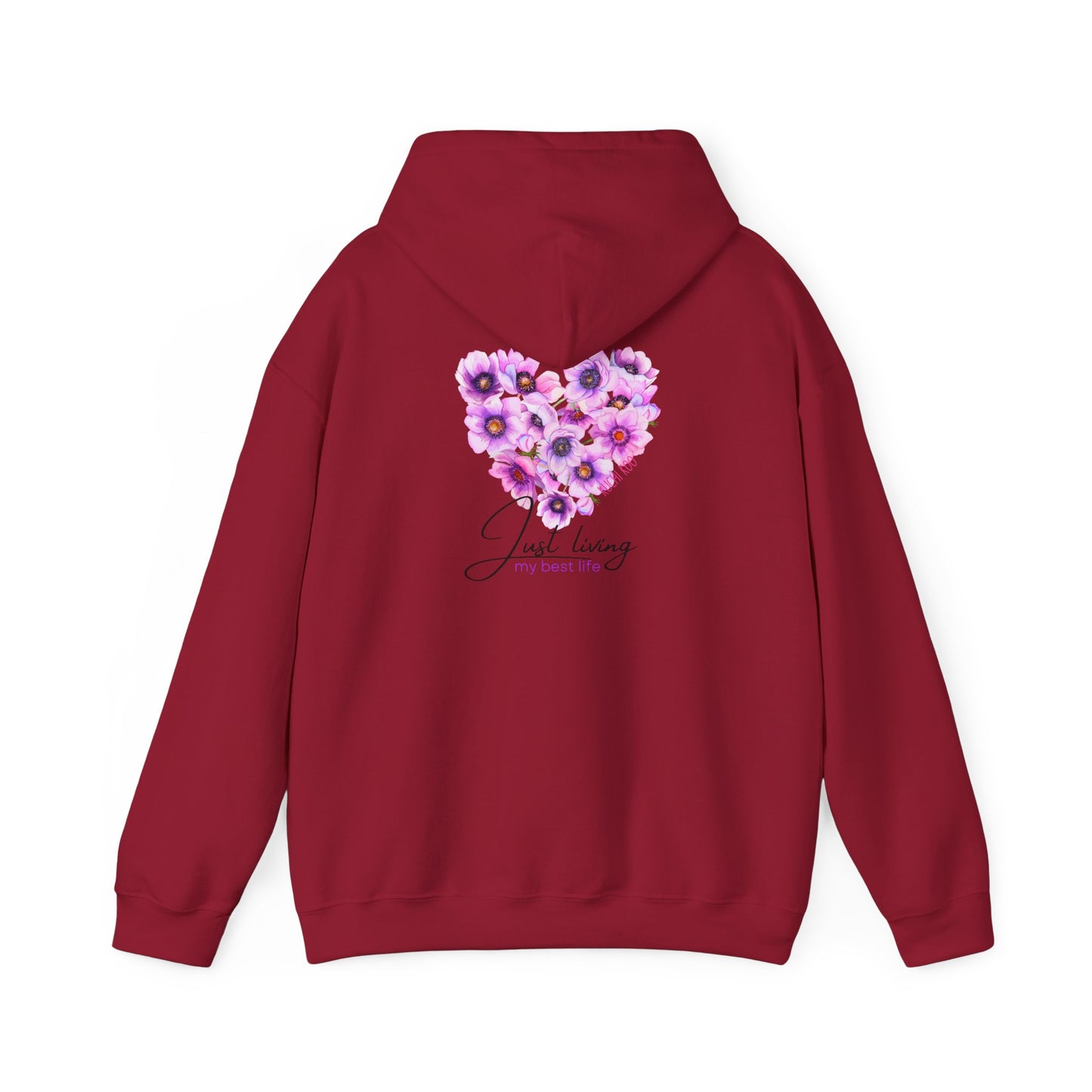 Floral Heart Unisex Hoodie - Cozy & Stylish Sweatshirt for Everyday Comfort