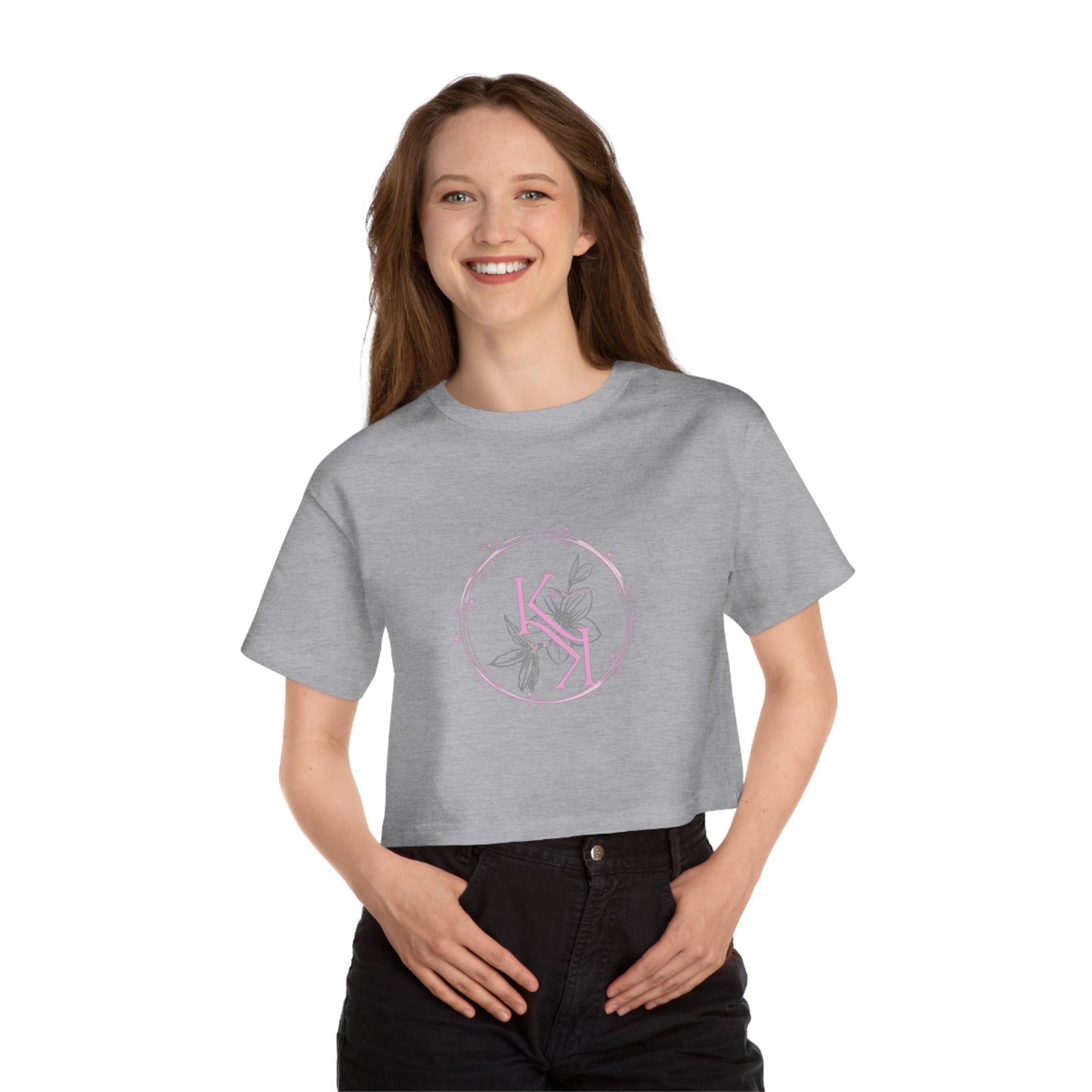 Heritage Floral Cropped T-Shirt for Women - Casual Chic Style