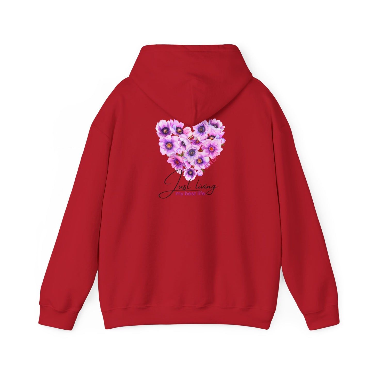 Floral Heart Unisex Hoodie - Cozy & Stylish Sweatshirt for Everyday Comfort