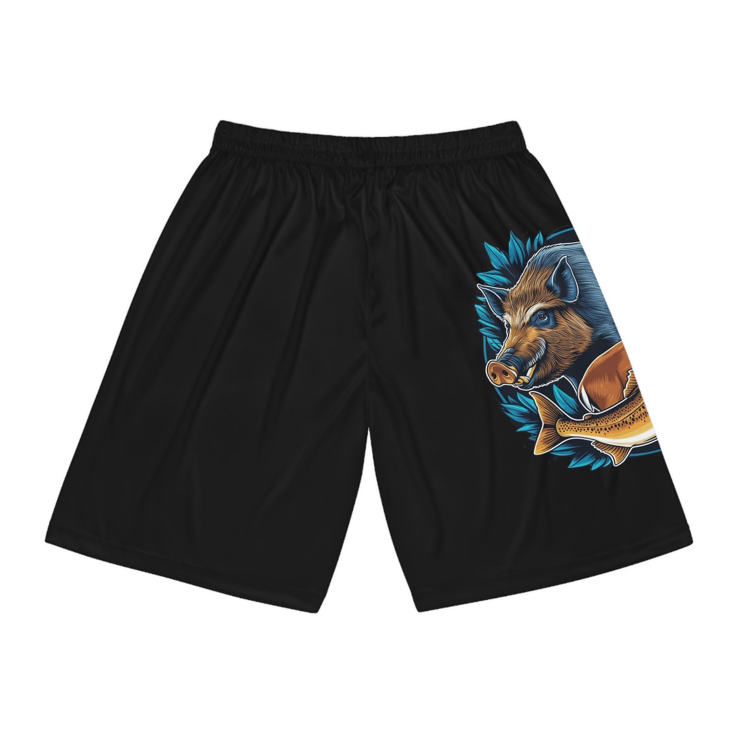 Hunting basketball Shorts - Deer & Boar Design