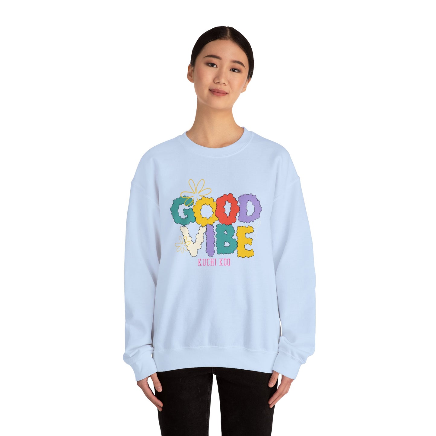 Good Vibe Unisex Heavy Blend™ Crewneck Sweatshirt