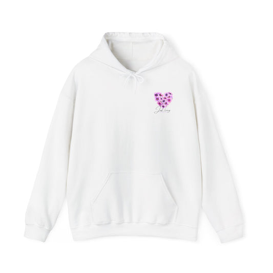 Floral Heart Unisex Hoodie - Cozy & Stylish Sweatshirt for Everyday Comfort