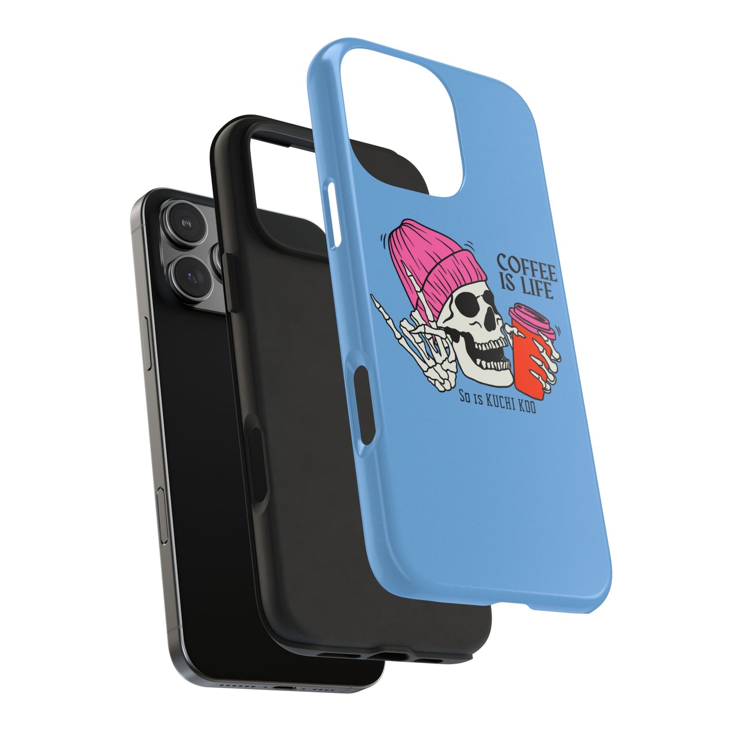 Coffee is Life Tough Phone Case - Skull Design for Coffee Lovers