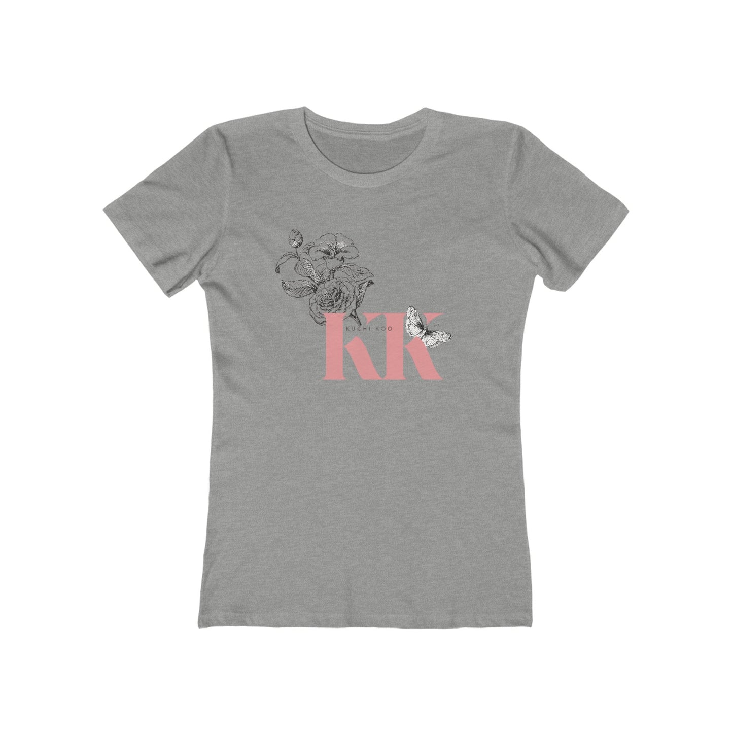 Floral Butterfly Women's Boyfriend Tee - Stylish & Comfortable Graphic Shirt